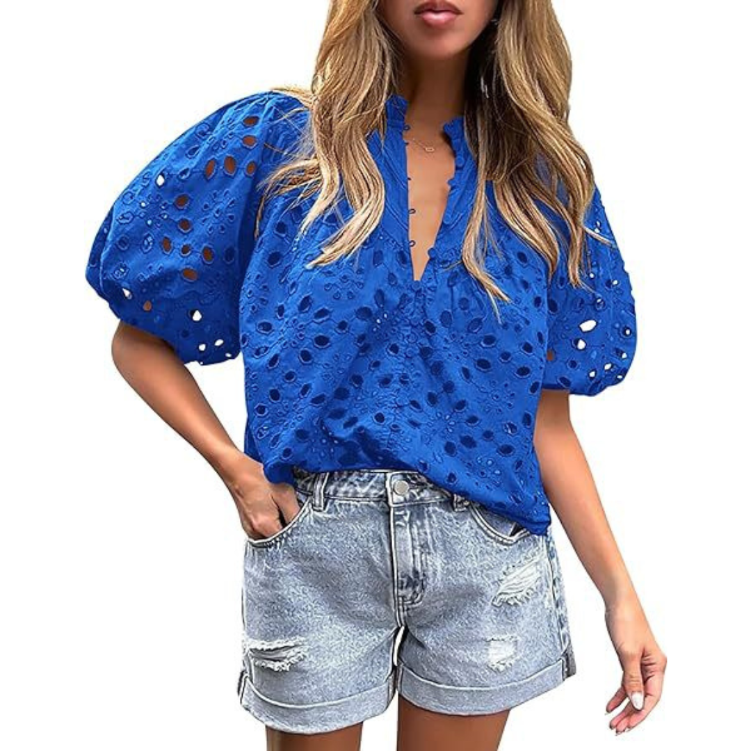MAYUMI™ – Elegant Chic Puff Sleeve Long Sleeve Top
