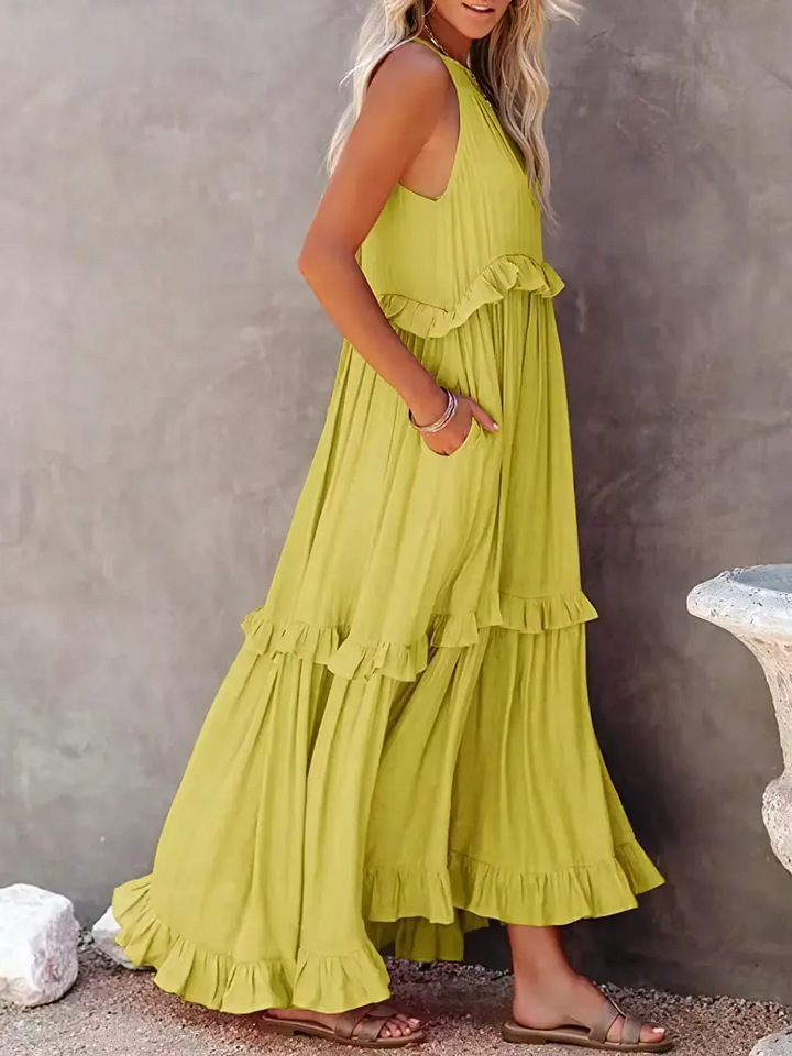 CHERRY™ - Flow & Flutter Maxi Dress