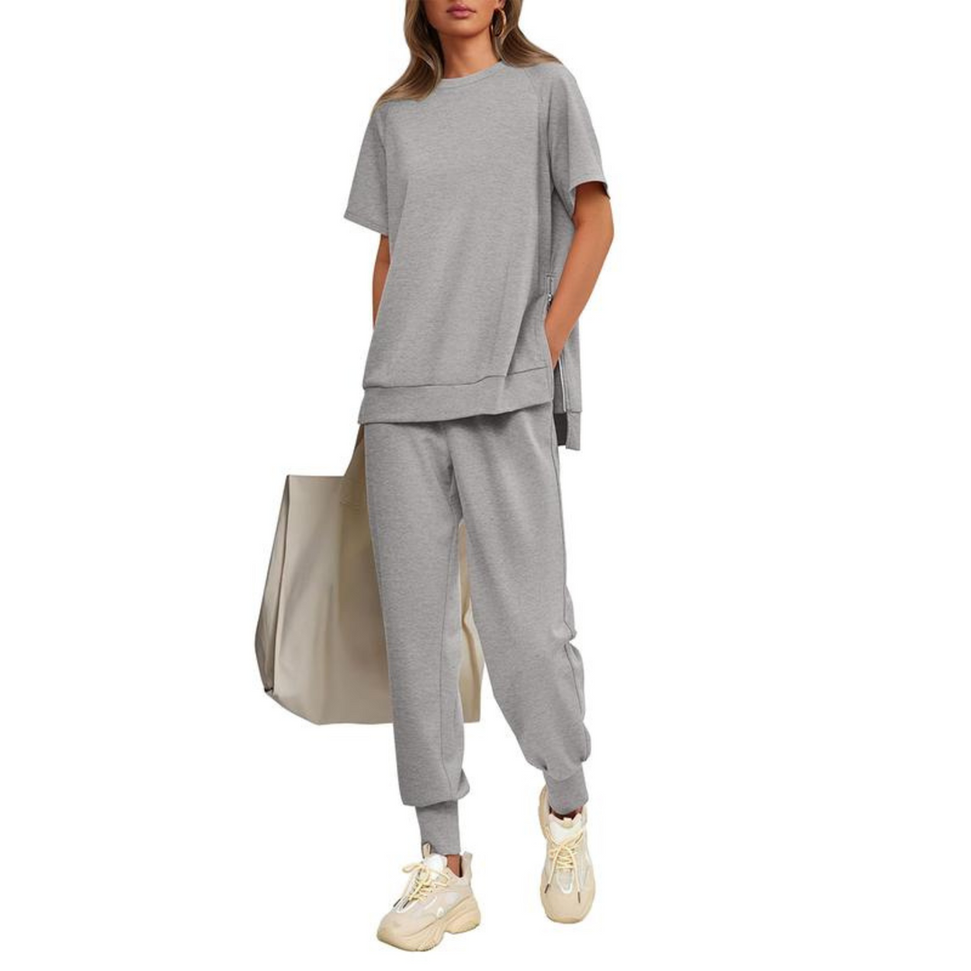 HILARIA™ - Casual Bishop Sleeve Notched Neck Set