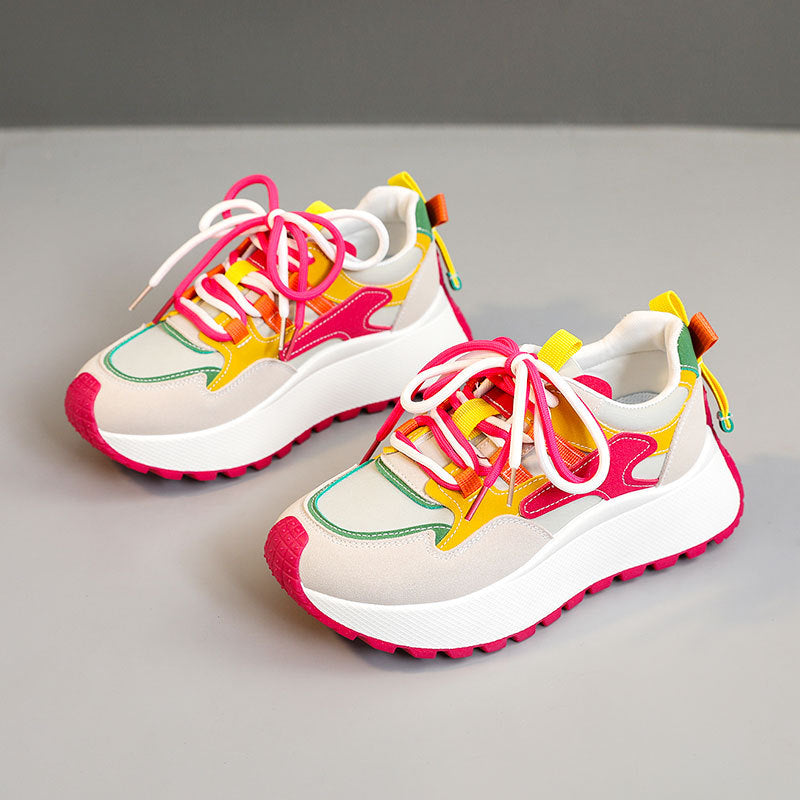 BRISSA™ - Comfy Breathable Lace up Running Sneakers
