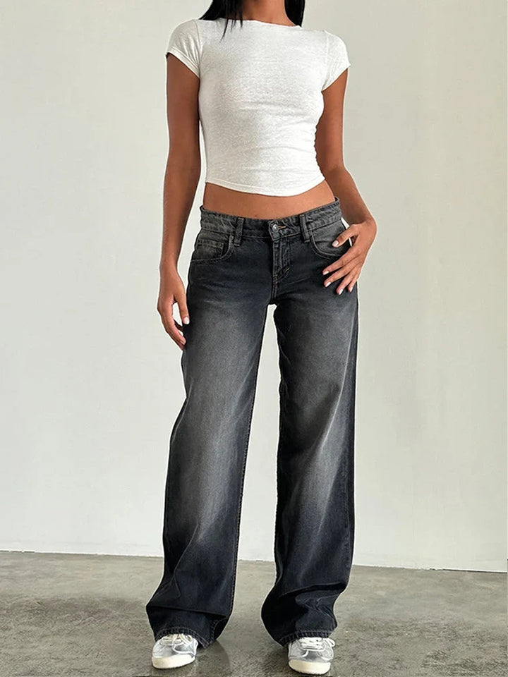 SYLVAINE™ – Vintage Casual Baggy Jeans